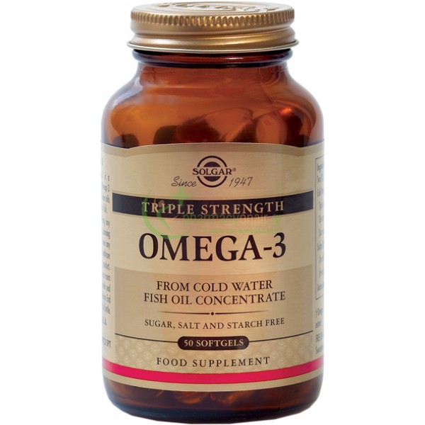 SOLGAR - Omega-3 Triple Strength softgels 50s Αρθρώσεις & Οστά SOLGAR - Omega-3 Triple Strength softgels 50s Αρθρώσεις & Οστά