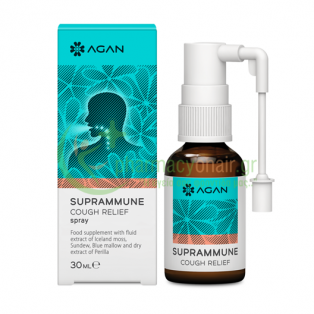 AGAN - Suprammune Cough Relief Spray 30mL Κρυολόγημα