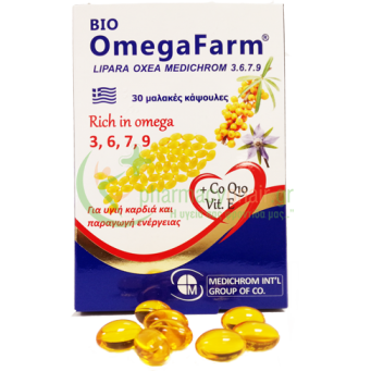 MEDICHROM - Bio Omegafarm Λιπαρά Οξέα 3.6.7.9 softgels 30s