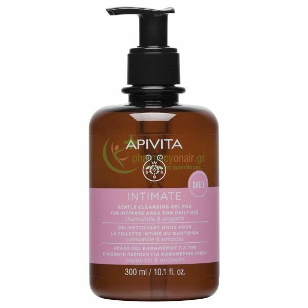 APIVITA - Intimate Care Daily Απαλό Gel Καθαρισμού για την Ευαίσθητη Περιοχή για Καθημερινή Χρήση με Χαμομήλι & Πρόπολη 300mL Καθαρισμός Ευαίσθητης Περιοχής