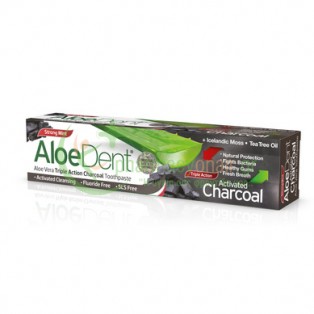 OPTIMA - Aloe Dent Triple Action Charcoal Οδοντόκρεμα 100mL