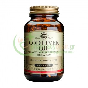 SOLGAR - Cod Liver Oil softgels 100s