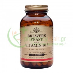 SOLGAR - Brewer's Yeast with B12 500mg tabs 250s