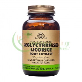 SOLGAR - Deglycyrrhised Licorise Root Extract veg caps 60s