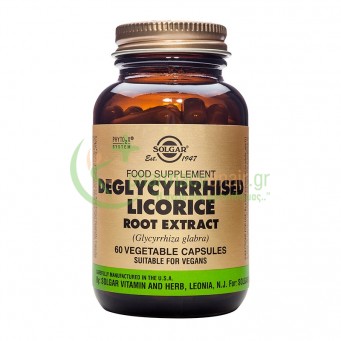 SOLGAR - Deglycyrrhised Licorise Root Extract veg caps 60s