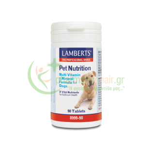 LAMBERTS - Pet Nutrition Multi Vitamin & Mineral Formula for Dogs tabs 90s 