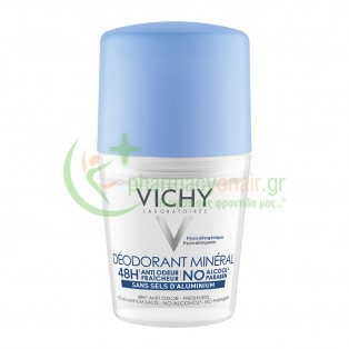 VICHY - Deodorant Mineral 48H Sans Sels D'Aluminium 50mL Αποσμητικά