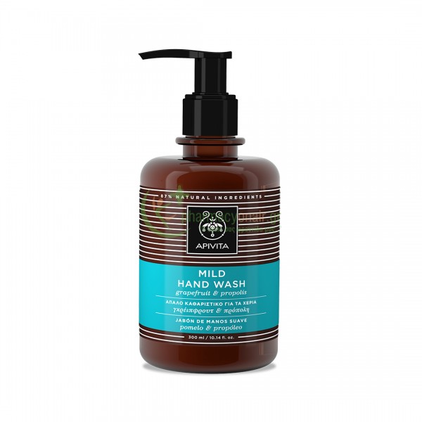 APIVITA - Hand Care Απαλό Σαπούνι για τα Χέρια με Γκρέιπφρουτ & Πρόπολη 300mL Υγρά Σαπούνια Καθαρισμού