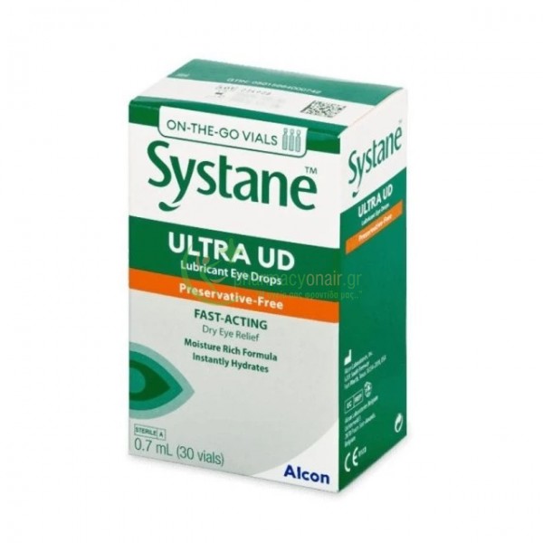 SYSTANE - Ultra UD Λιπαντικές Οφθαλμικές Σταγόνες 30amp x 0.7mL Κολλύρια - Σταγόνες