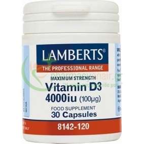 LAMBERTS - Vitamin D3 4000iu caps 30s