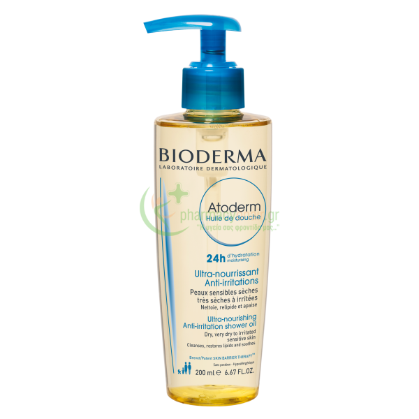 BIODERMA - Atoderm Huile de Douche Pump 200mL Ενυδάτωση Σώματος BIODERMA - Atoderm Huile de Douche Pump 200mL Ενυδάτωση Σώματος