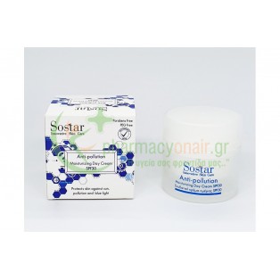 SOSTAR - Anti-Pollution Ενυδατική Κρέμα Ημέρας SPF30 50mL 
