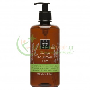 APIVITA - Eco Pack Tonic Mountain Tea Αφρόλουτρο με αιθέρια έλαια & τσάι του βουνού 
