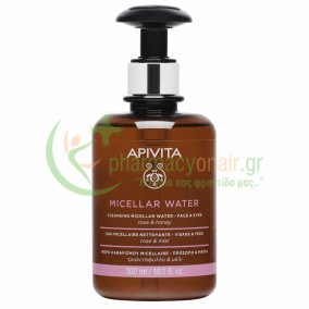 APIVITA - Νερό καθαρισμού Micellaire – Πρόσωπο & Μάτια με Τριαντάφυλλο & Μέλι 300mL