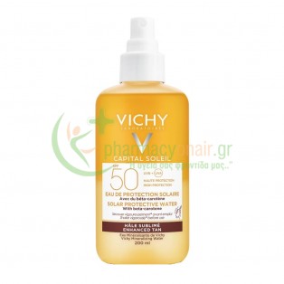 VICHY - Capital Soleil Enhanced Tan Protective Solar Water SPF50 200mL Αντιηλιακά Προσώπου