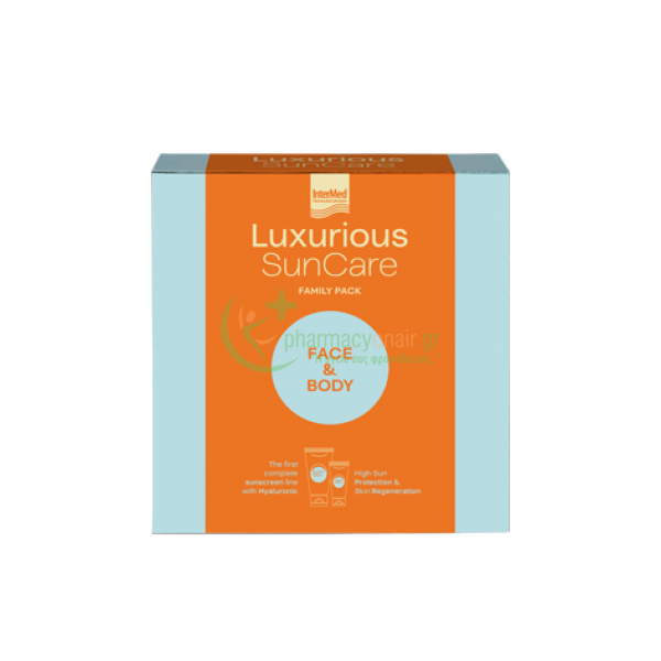 INTERMED - Luxurious Sun Care Pack Face Cream SPF50+ 75mL & Body Cream SPF50 200mL Αντιηλιακά Προσώπου INTERMED - Luxurious Sun Care Pack Face Cream SPF50+ 75mL & Body Cream SPF50 200mL Αντιηλιακά Προσώπου