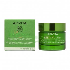 APIVITA - Bee Radiant Gel-Balm Νύχτας για Λείανση & Αναζωογόνηση 50mL