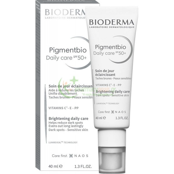BIODERMA - Pigmentbio Daily Care SPF50+ 40mL Ενυδάτωση - Λάμψη BIODERMA - Pigmentbio Daily Care SPF50+ 40mL Ενυδάτωση - Λάμψη