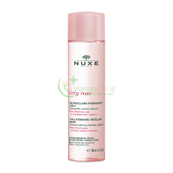 NUXE - Very Rose Eau Micellaire Hydratante 3-En-1 200mL Καθαρισμός προσώπου - Ντεμακιγιάζ
