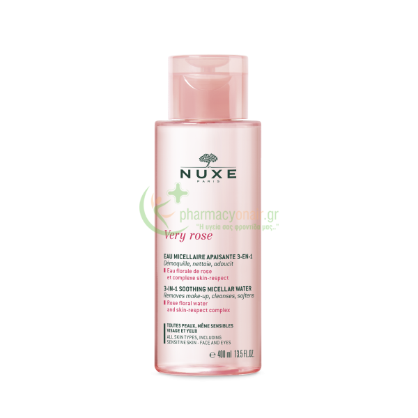 NUXE - Very Rose Eau Micellaire Hydratante 3-En-1 400mL Καθαρισμός προσώπου - Ντεμακιγιάζ