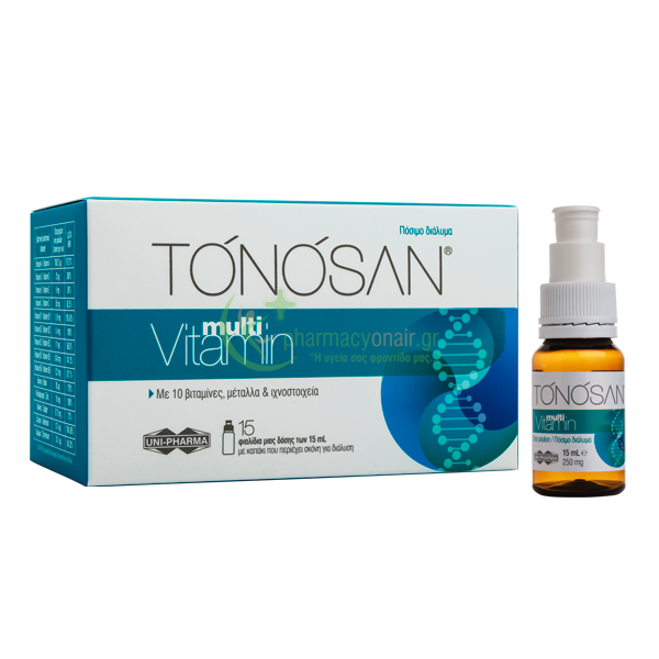 UNIPHARMA - Tonosan MultiVitamin 15amp x 15mL Άσκηση