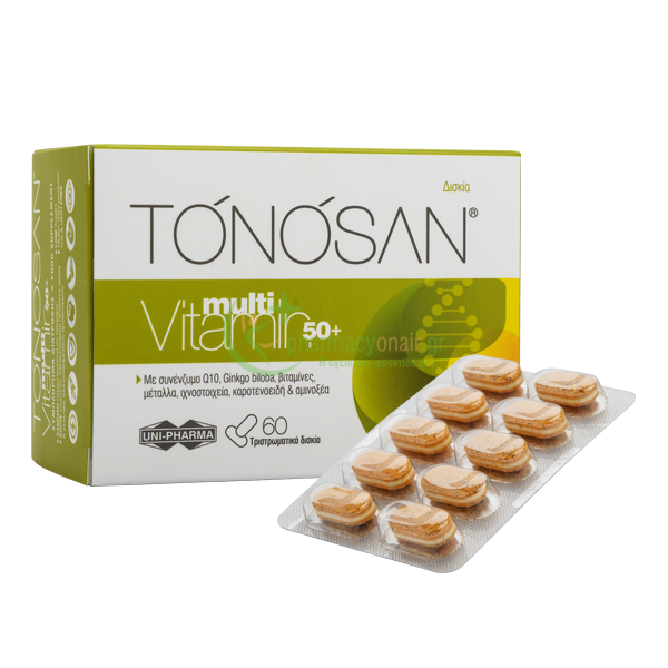 UNIPHARMA - Tonosan MultiVitamin 50+ tabs 60s Άσκηση