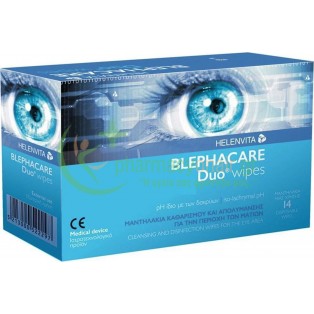 HELENVITA - Blephacare Duo Αποστειρωμένα Μαντηλάκια μιας Χρήσης 14τμχ