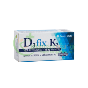 UNIPHARMA - D3 Fix 1200iu + K2 45μg tabs 60s