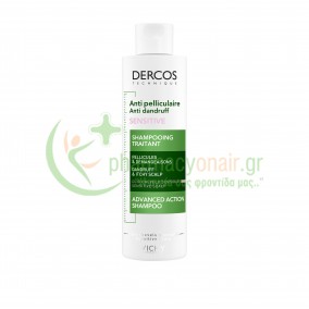 VICHY - Dercos Αντιπιτυριδικό Σαμπουάν για Ευαίσθητο Τριχωτό 200mL