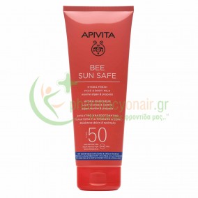 APIVITA - Bee Sun Safe Ενυδατικό Αναζωογονητικό Γαλάκτωμα για Πρόσωπο & Σώμα SPF50 με Θαλάσσια Φύκη & Πρόπολη 200mL