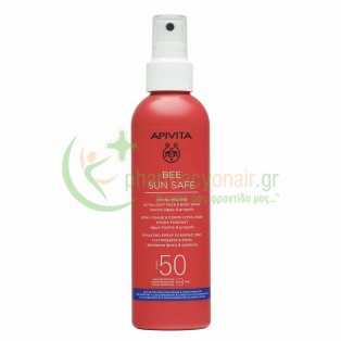 APIVITA - Bee Sun Safe Ενυδατικό Spray Ελαφριάς Υφής για Πρόσωπο & Σώμα SPF50 με Θαλάσσια Φύκη & Πρόπολη 200mL