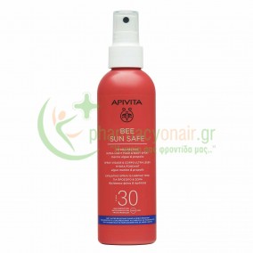 APIVITA - Bee Sun Safe Ενυδατικό Spray Ελαφριάς Υφής για Πρόσωπο & Σώμα SPF30 με Θαλάσσια Φύκη & Πρόπολη 200mL