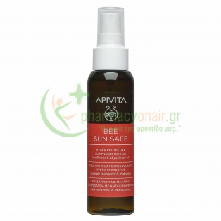 APIVITA - Bee Sun Safe Ενυδατικό Λάδι Μαλλιών για Προστασία με Αντηλιακά Φίλτρα με Λάδι Ηλίανθου & Αβησσυνίας 100mL