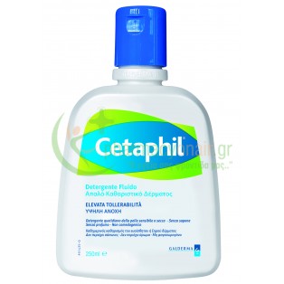 CETAPHIL - Απαλό Καθαριστικό Δέρματος για Πρόσωπο & Σώμα 250mL Αφρόλουτρα - Υγρά Καθαρισμού