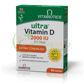 VITABIOTICS - Ultra Vitamin D 2000iu tabs 96s