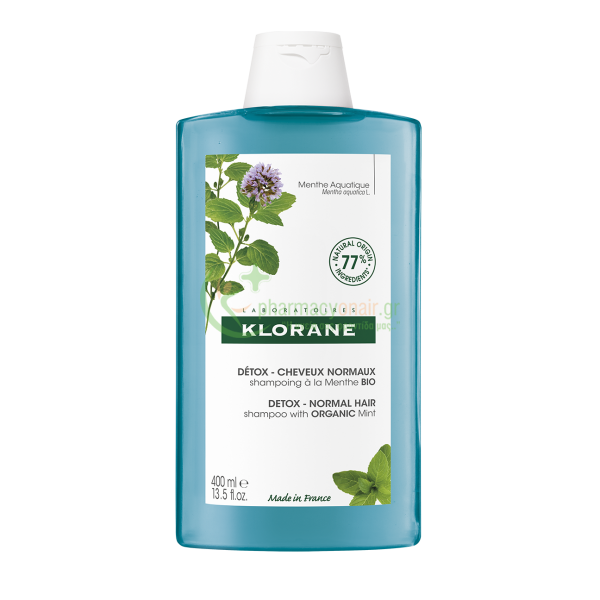 KLORANE - Anti-Pollution Shampoo a la Menthe Aquatique 400mL Σαμπουάν - Conditioner Μαλλιών
