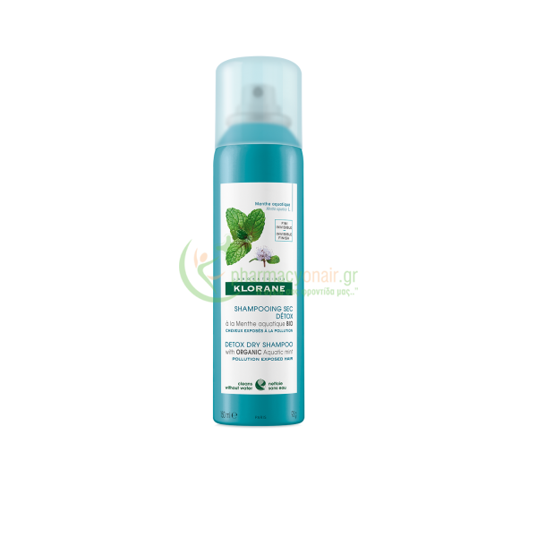 KLORANE - Anti-Pollution Shampooing Sec Detox a la Menthe Aquatique 150mL Σαμπουάν - Conditioner Μαλλιών