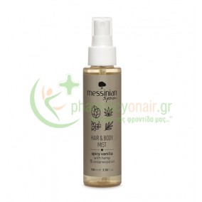 MESSINIAN SPA - Spicy Vanilla Hair & Body Mist Hemp & Cedarwood Oil 100mL