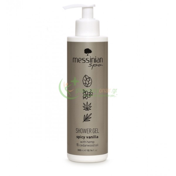 MESSINIAN SPA - Spicy Vanilla Αφρόλουτρο Hemp & Cedarwood Oil 300mL Αφρόλουτρα - Υγρά Καθαρισμού MESSINIAN SPA - Spicy Vanilla Αφρόλουτρο Hemp & Cedarwood Oil 300mL Αφρόλουτρα - Υγρά Καθαρισμού
