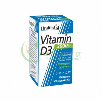 HEALTH AID - Vitamin D3 2000iu tabs 120s