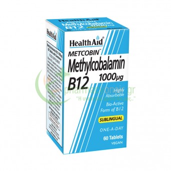 HEALTH AID - Metcobin (Methylcobalamin) B12 1000μg tabs 60s