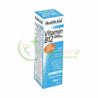 HEALTH AID - Vitamin B12 1000μg Oral Spray 20mL Αυπνία