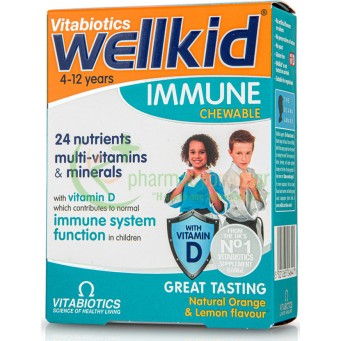 VITABIOTICS - Wellkid Immune chewable tabs 30s