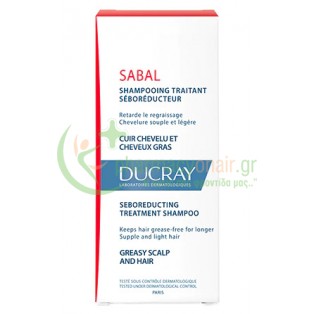 DUCRAY - Sabal Shampooing Traitant Seboreducteur Λιπαρό Τριχωτό 200mL Σαμπουάν - Conditioner Μαλλιών