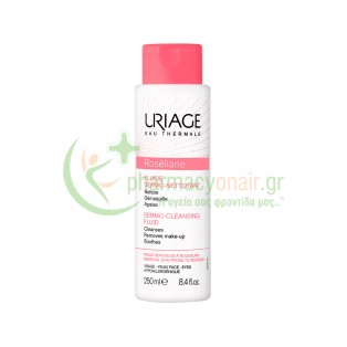 URIAGE - Roseliane Fluide Dermo-Nettoyant 250mL Καθαρισμός προσώπου - Ντεμακιγιάζ