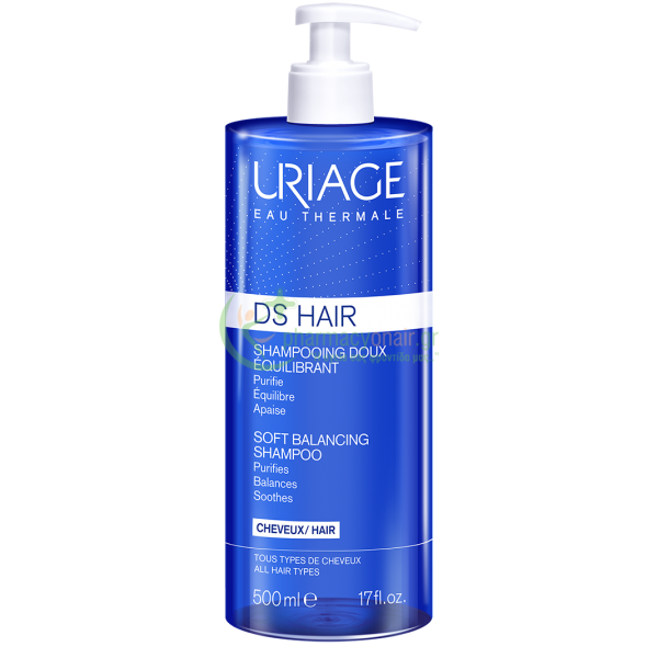 URIAGE - DS Hair Shampooing Doux Equilibrant 500mL Σαμπουάν - Conditioner Μαλλιών URIAGE - DS Hair Shampooing Doux Equilibrant 500mL Σαμπουάν - Conditioner Μαλλιών