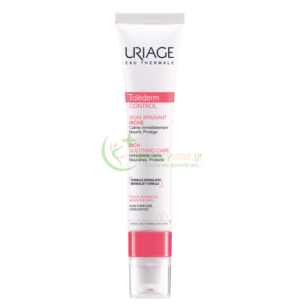 URIAGE - Tolederm Control Soin Apaisant Riche 40mL Ενυδάτωση - Λάμψη URIAGE - Tolederm Control Soin Apaisant Riche 40mL Ενυδάτωση - Λάμψη