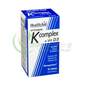 HEALTH AID - Vitamin K Complex + Vit D3 tabs 30s