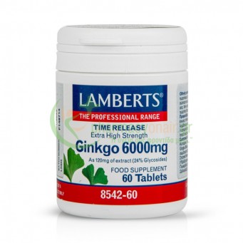 LAMBERTS - Ginkgo 6000mg tabs 60s