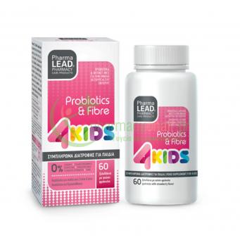 PHARMALEAD - Probiotics & Fibre 4Kids μασώμενα ζελεδάκια 60s